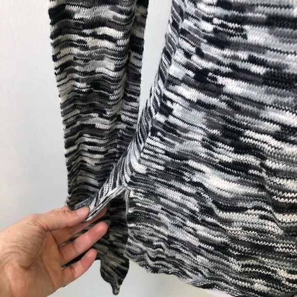 C&C California Gray White Long Sleeve Top S - Picture 4 of 7